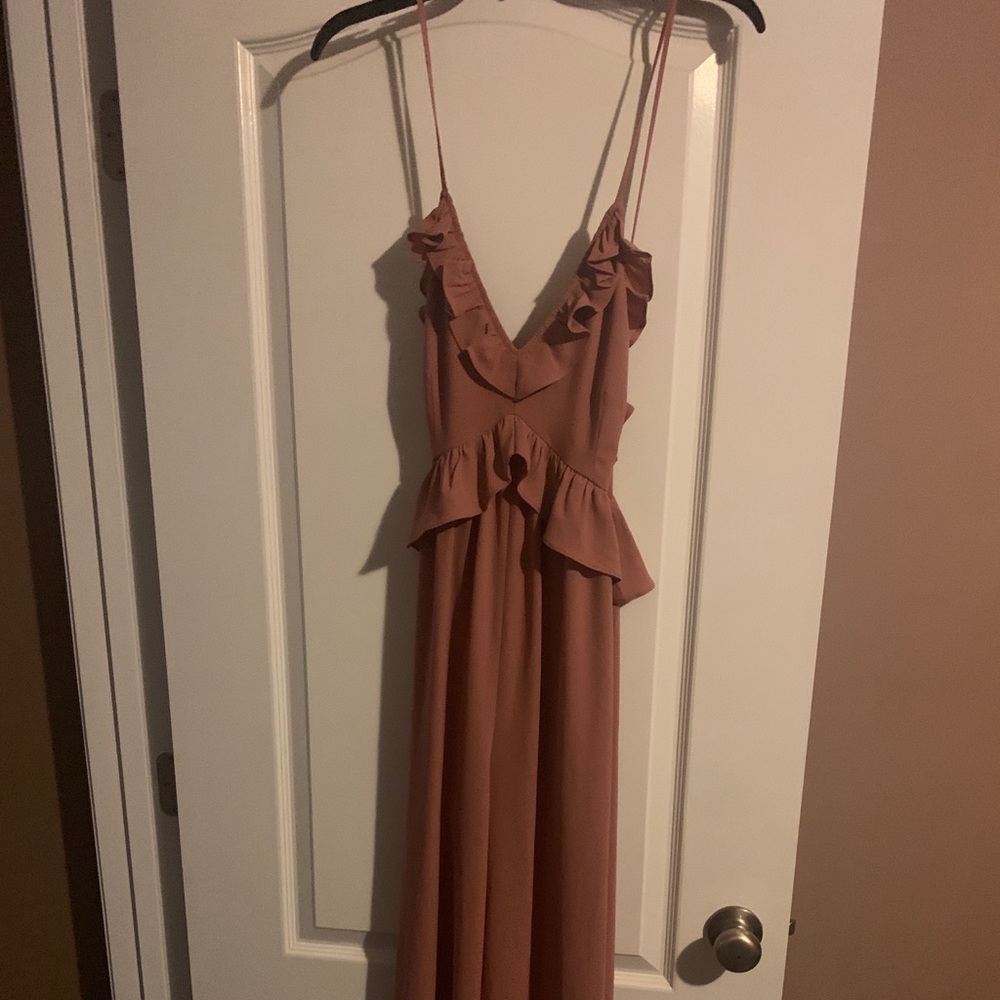 Boutique Dark Blush Jumpsuit